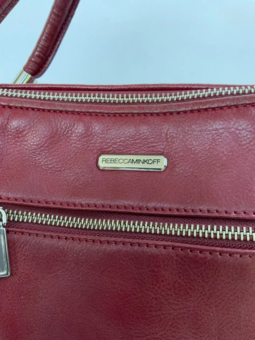 Rebecca Minkoff Burgundy Leather Cupid Satchel Bag Purse Crossbody